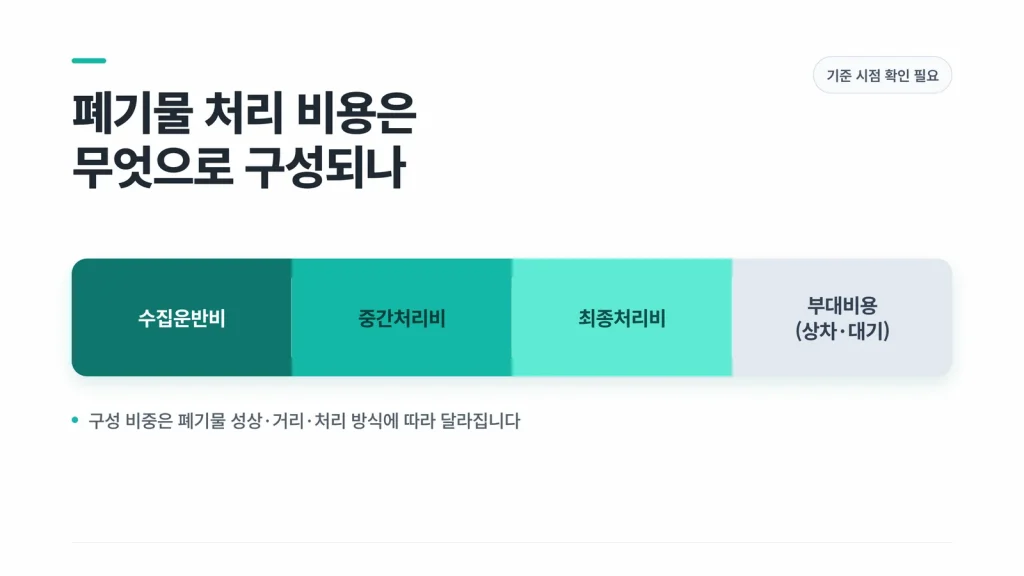 건설폐기물 처리 비용
